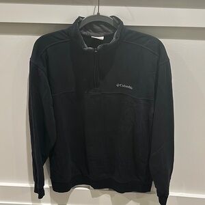 Columbia Black 1/4 Zip Up Sweater